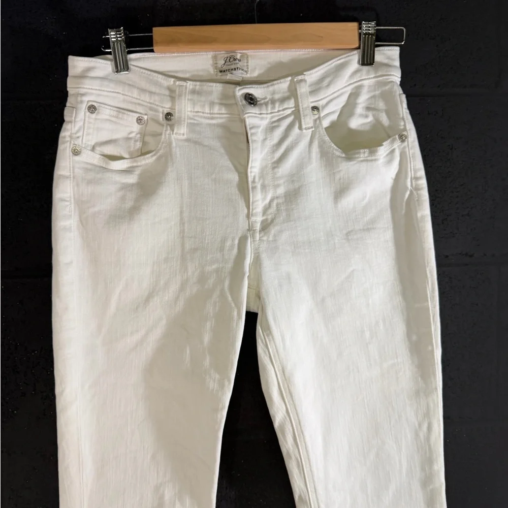 J. Crew Women's Crisp White Skinny Matchstick Jeans